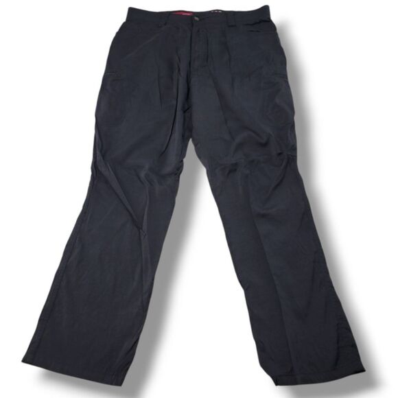 Wrangler Pants Size 35 W35"L32.5" Outdoor Wrangler Pants Activewear Hiking Black - Picture 1 of 9